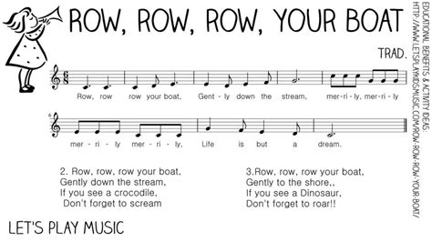 music for row row row your boat